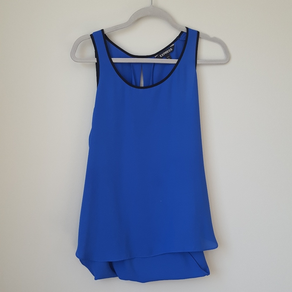 Express Open back tank blouse size small